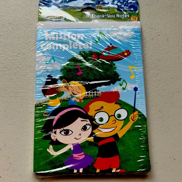 Disney Little Einstein Thank You Cards - pack of 8 - Picture 1 of 4